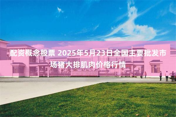 配资概念股票 2025年5月23日全国主要批发市场猪大排肌肉价格行情
